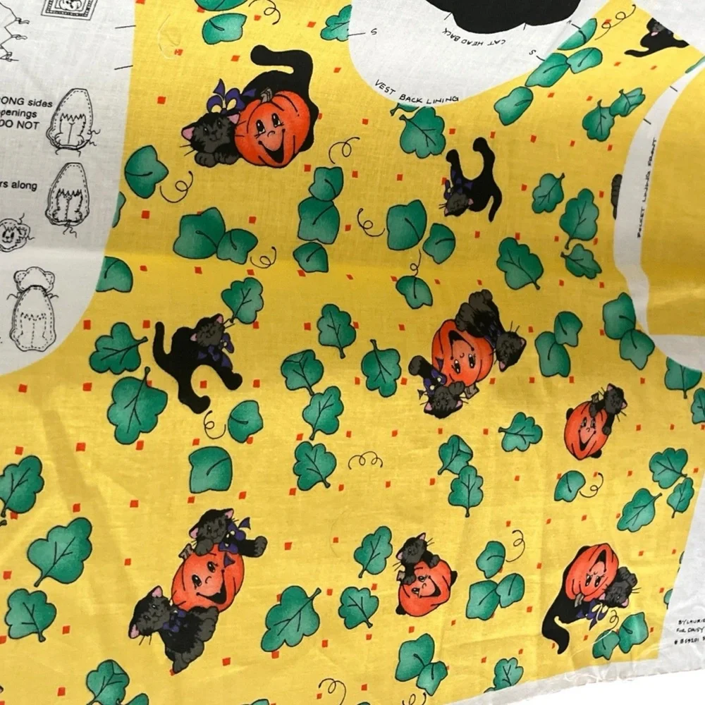 Lot of 5 Fabric Vest Patterns Kids Adult Halloween Christmas Teacher Pet School